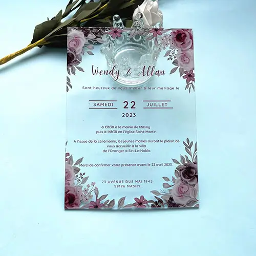 10PCS-Transparent-PVC---Pvc-Invitation---Fancy-Elegant---Personalize-Wedding-Cards